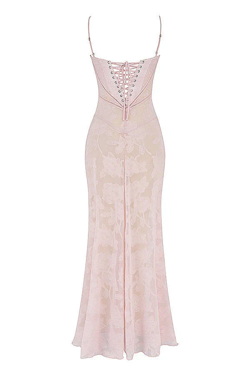 MYA MAXI DRESS - BLUSH