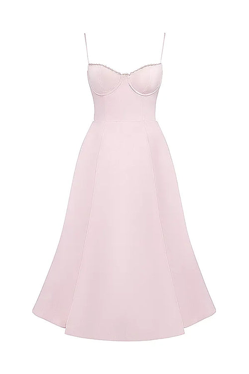 ISOLDE MIDI DRESS - BLUSH