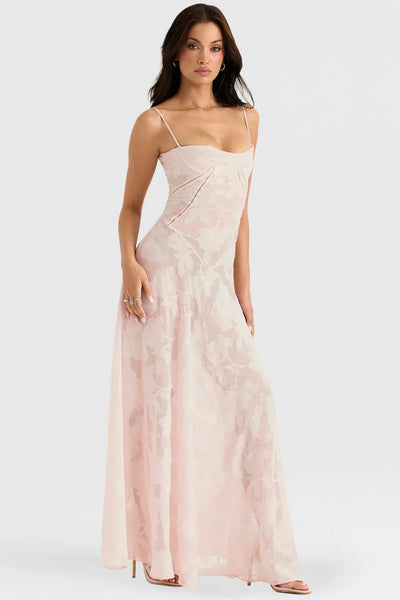MYA MAXI DRESS - BLUSH