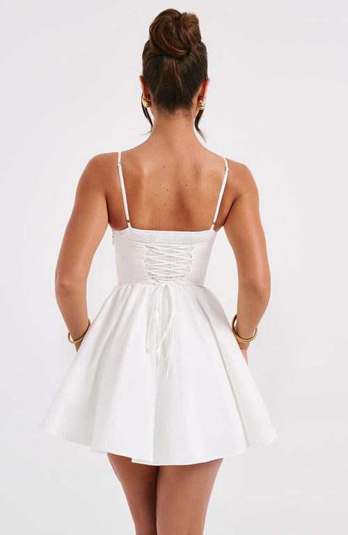 ZANDRA MINI DRESS - WHITE