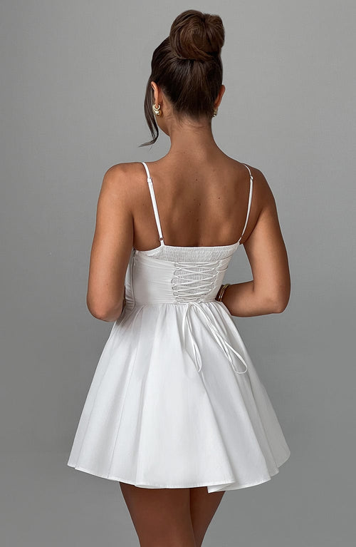 ZANDRA MINI DRESS - WHITE