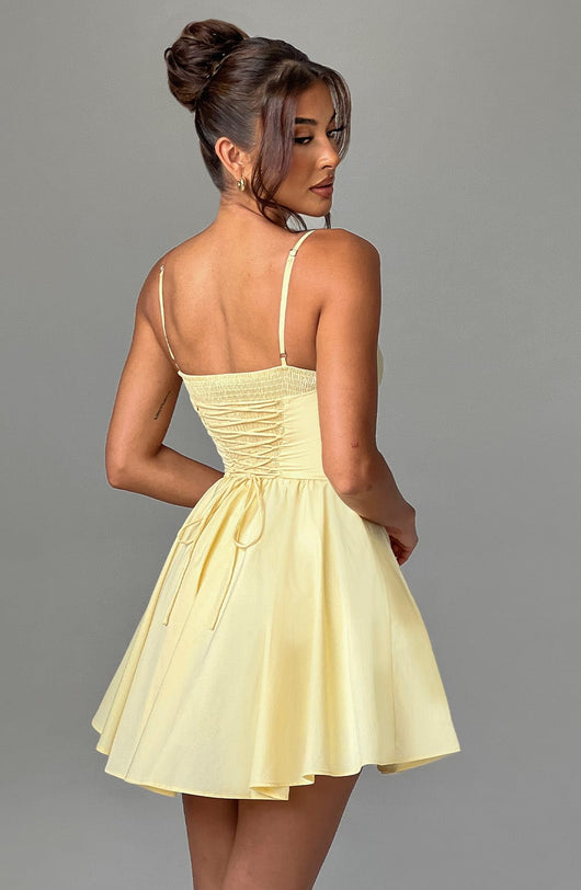 ZANDRA MINI DRESS - YELLOW