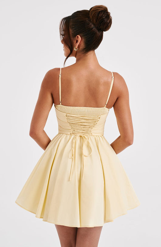 ZANDRA MINI DRESS - YELLOW