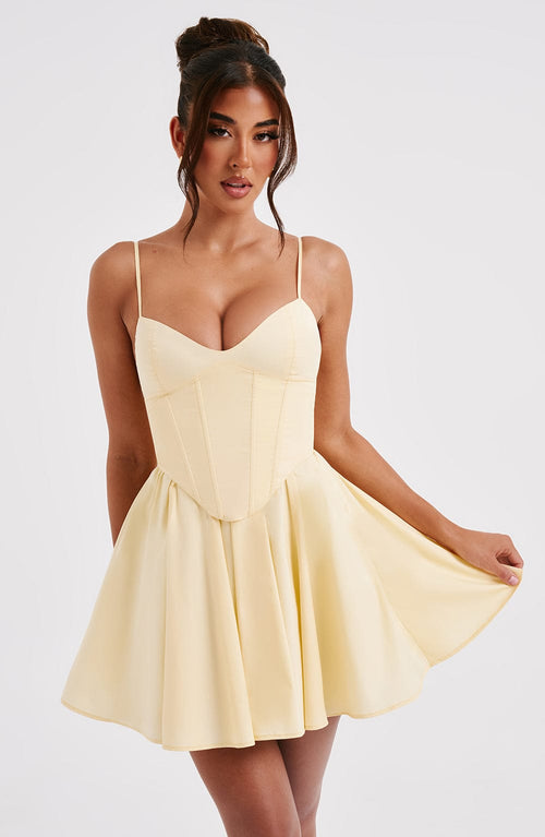 ZANDRA MINI DRESS - YELLOW