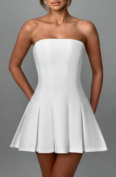 MONACO MINI DRESS – IVORY
