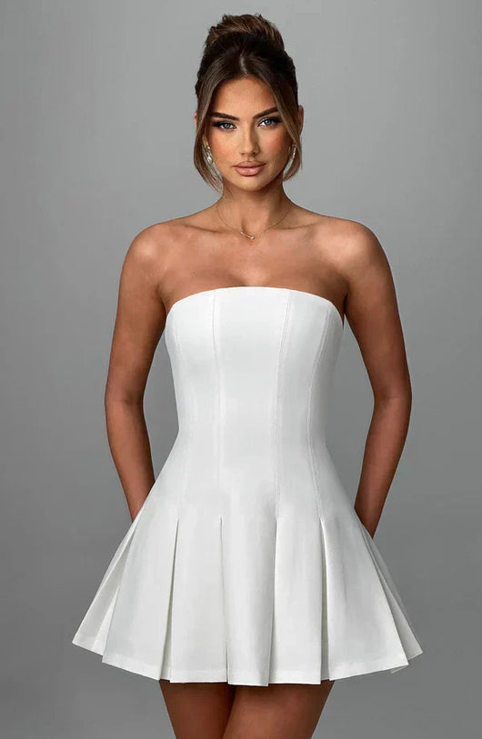 MONACO MINI DRESS – IVORY