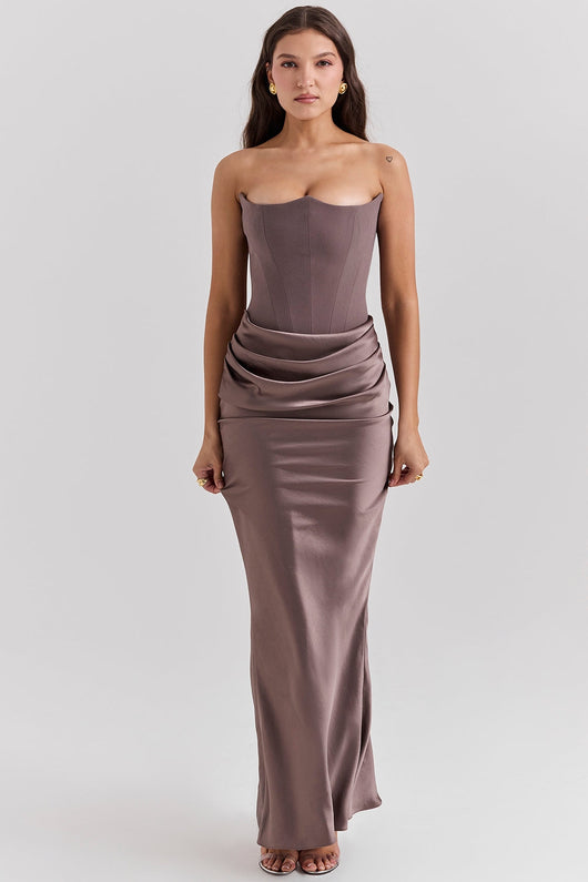 LAVINA MAXI DRESS - SMOKE