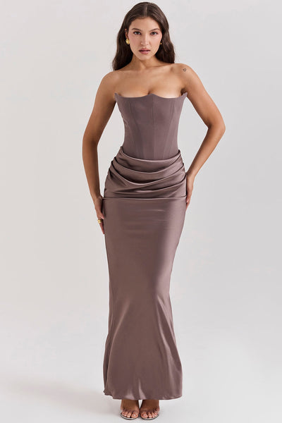 LAVINA MAXI DRESS - SMOKE