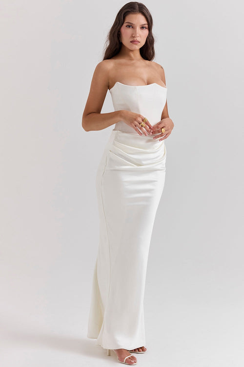 LAVINA MAXI DRESS - IVORY