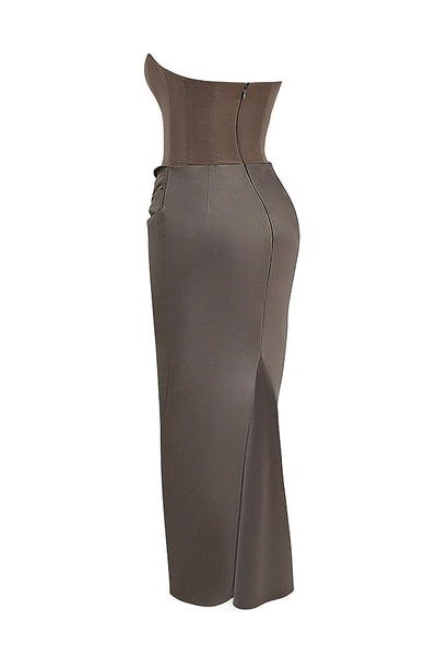 LAVINA MAXI DRESS - SMOKE