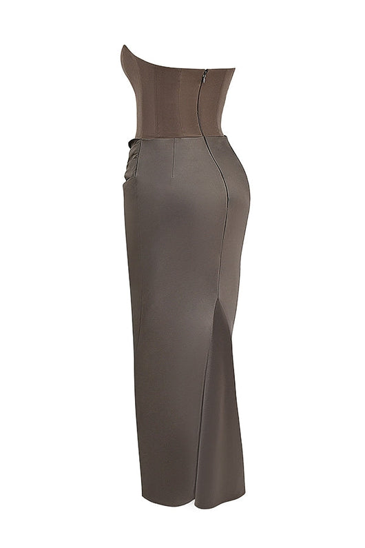 LAVINA MAXI DRESS - SMOKE