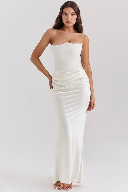 LAVINA MAXI DRESS - IVORY
