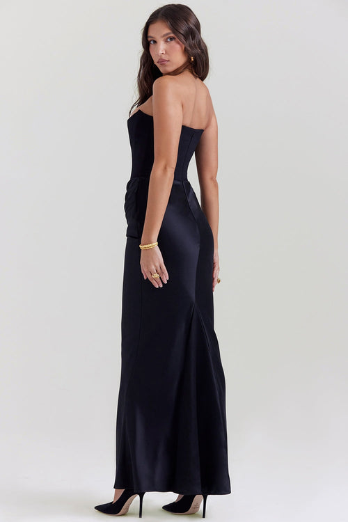 LAVINA MAXI DRESS - BLACK