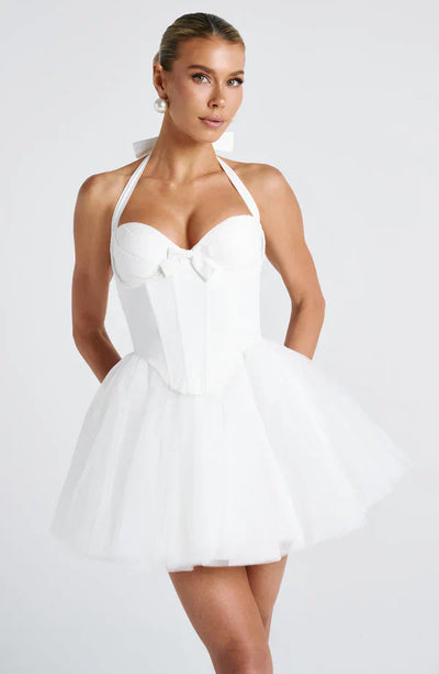 SERAPHINA MINI DRESS – IVORY