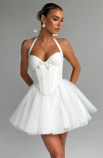 SERAPHINA MINI DRESS – IVORY