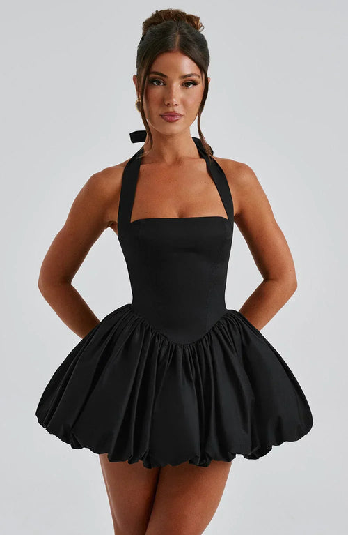 SOFIA MINI DRESS – BLACK