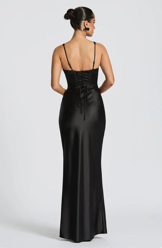 ALINA MAXI DRESS – BLACK