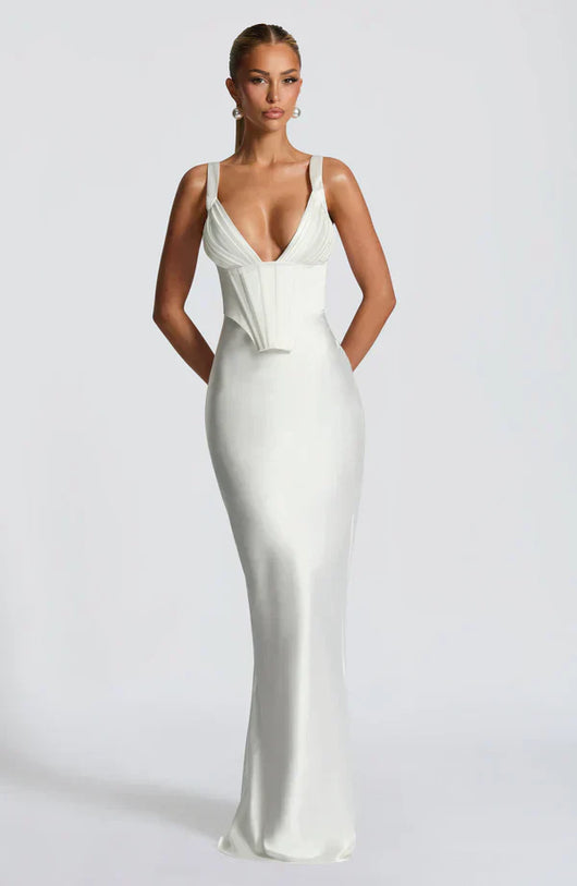 ALINA MAXI DRESS – IVORY