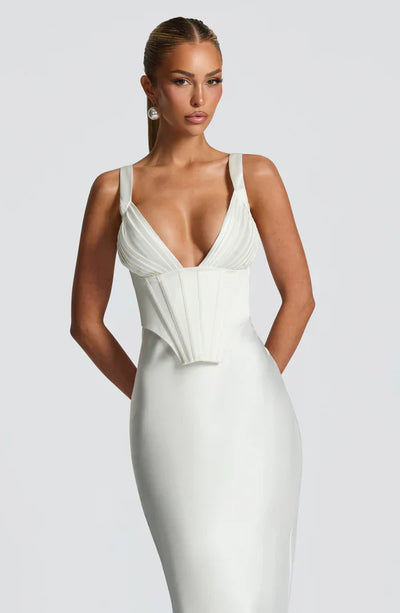 ALINA MAXI DRESS – IVORY