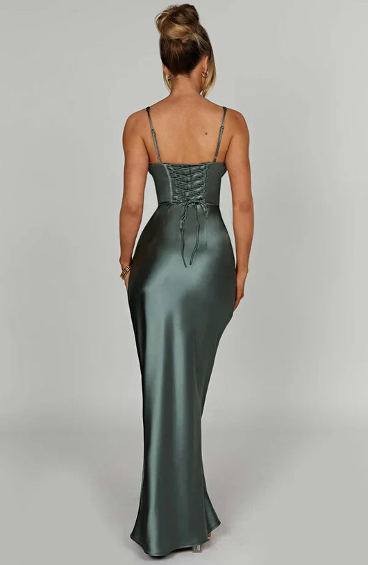 ALINA MAXI DRESS – SAGE