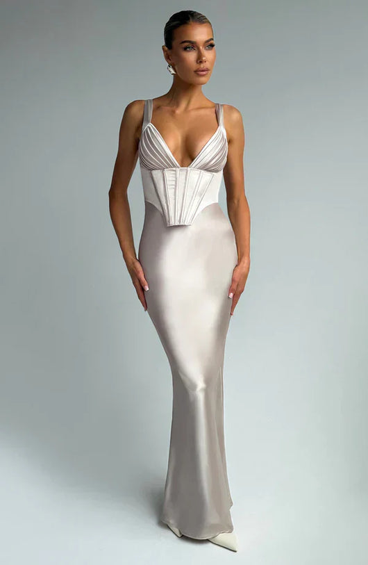 ALINA MAXI DRESS – SHELL