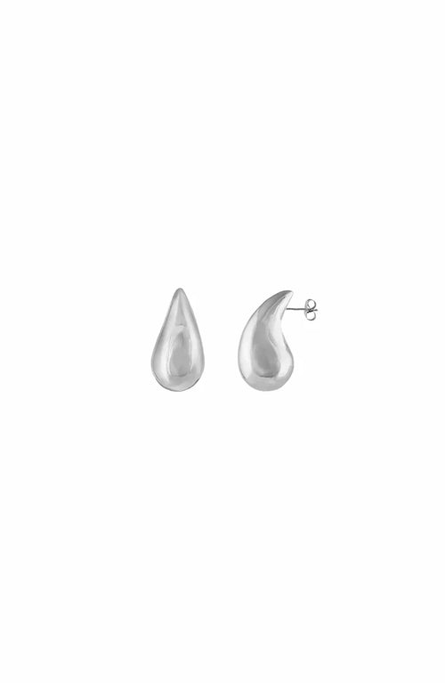 SMALL FAITH EARRINGS - SILVER